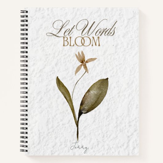 Let Words Bloom – Pressed Flower Journal for Write (Devant)