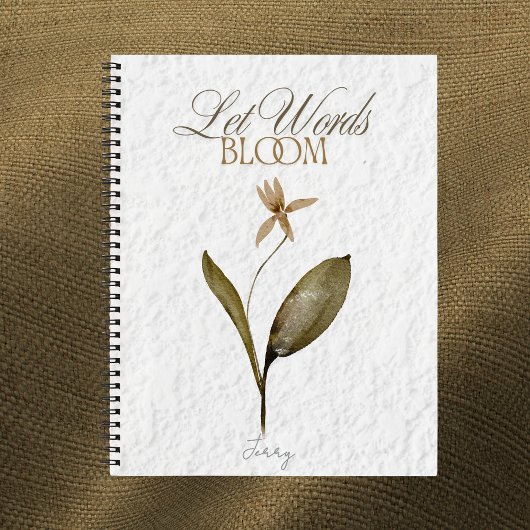 Let Words Bloom – Pressed Flower Journal for Write