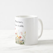 Let Your Dreams Blossom Mug – Inspirational Floral (Devant droit)