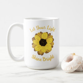 Let Your Light Shine Bright Sunflower Koffiemok