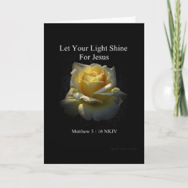 Let Your Light Shine Faith Card by Stan Kaart