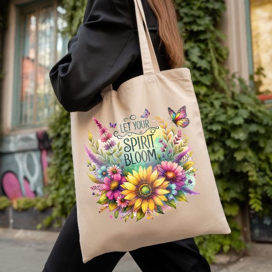 Let Your Spirit Bloom Tote Bag