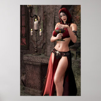 letale libations Gothic Artwork Poster