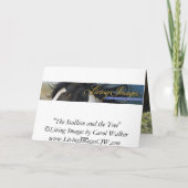 L'étalon et la carte de voeux Tree Horse (Dos)