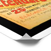 'L'étalon français', affiche annonçant le 'Mate' (Coin)