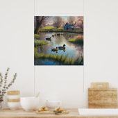 L'étang aux canards AI Fantasy Impression d'art nu (Cuisine)