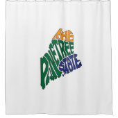 L'état de l'arbre du pin - rideau de douche du Mai (Devant)