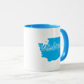 L'État De Washington En Forme De Mug (Devant droit)