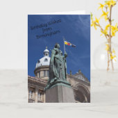 L'été à Birmingham Carte d'anniversaire (Fleur jaune)
