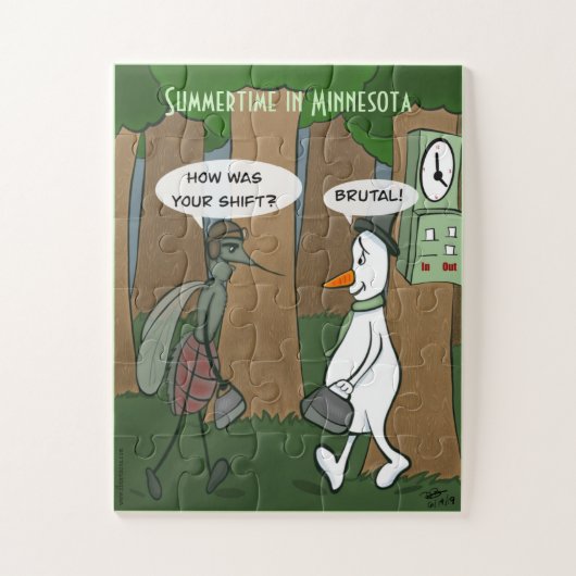 L'été au Minnesota Jigsaw Puzzle surdimensionné (Vertical)