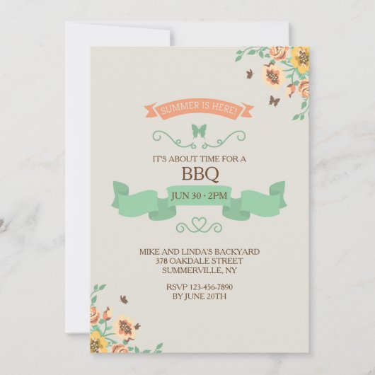 L'été est ici invitation (Devant)