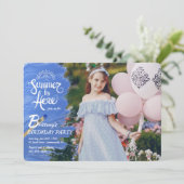 L'été est ici Photo Invitation (Debout devant)