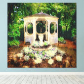 L'ÉTÉ GAZEBO toile étirée (Insitu (Plancher de Bois))