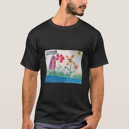 L'ÉTÉ ICI ET FLEURS T-shirt FLORAL (Devant)
