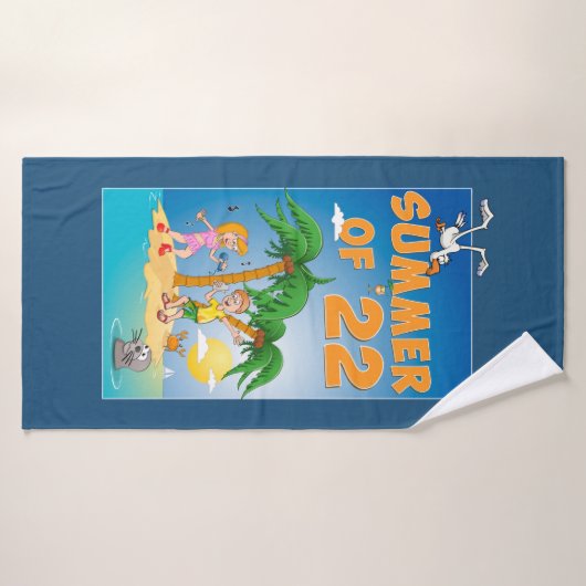 L'été joyeux de 2022 (Serviette de bain)