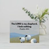 L'Éternel est ma carte de voeux Foil de berger (Debout devant)