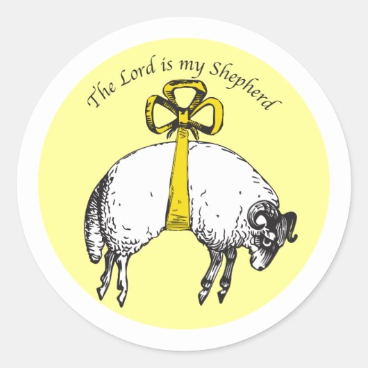 L'Éternel est mon berger Psalm 23 Sticker (Devant)