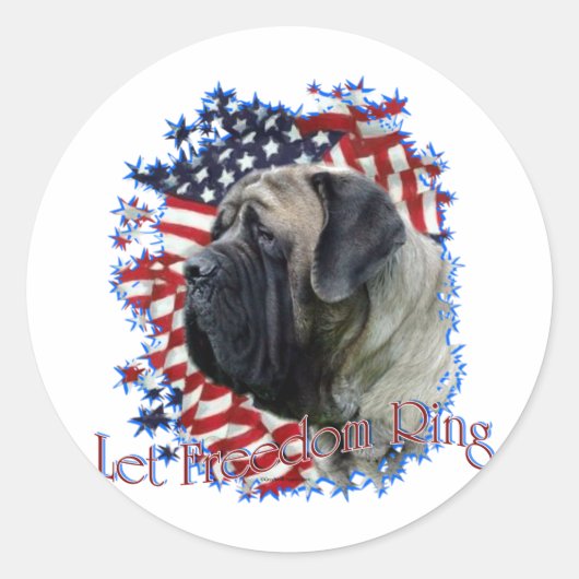 LetFreedomRing Ronde Sticker (Voorkant)