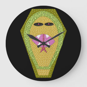 Lethal-Egyptische Cobra-wandklok Grote Klok