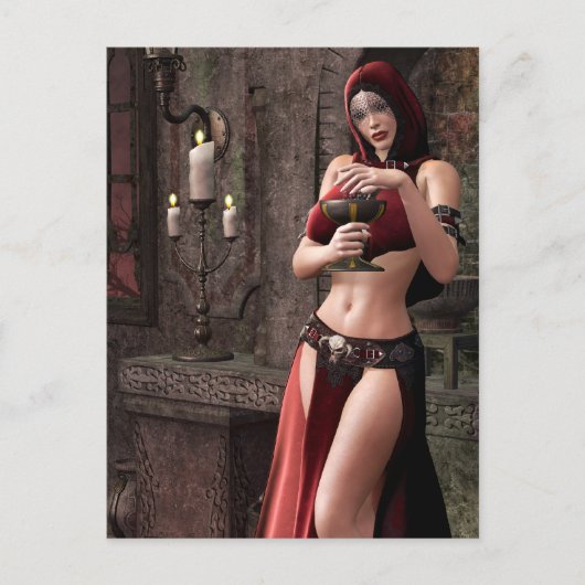 Lethal Libations Gothic Fantasy Briefkaart (Voorkant)
