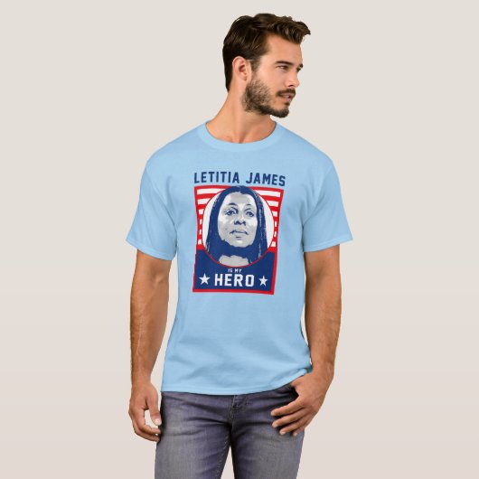 Letitia James is mijn held T-shirt (Voorkant volledig)