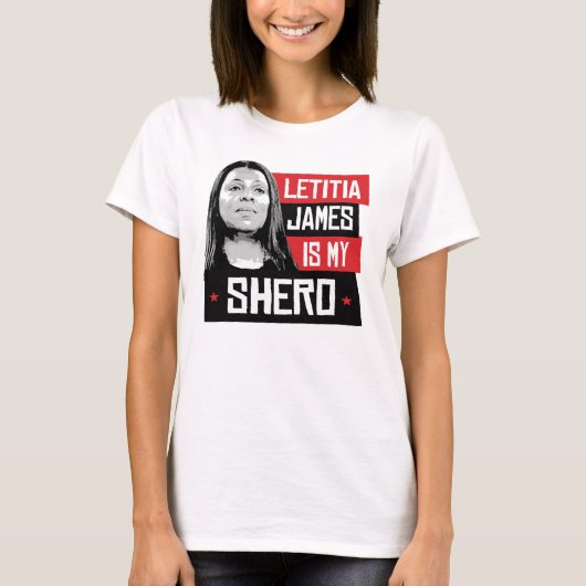 Letitia James is mijn Shero T-shirt (Voorkant)