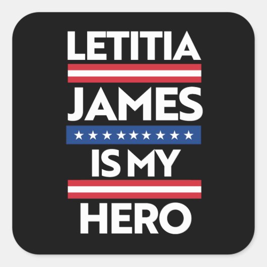 Letitia James is mijn Shero Vierkante Sticker (Voorkant)