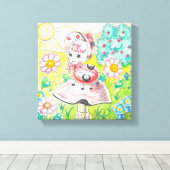 Letitia Ladybug Canvas Afdruk (Insitu (Houten vloer))