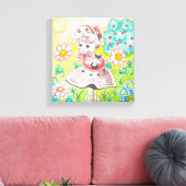 Letitia Ladybug Canvas Afdruk (Insitu (Woonkamer))