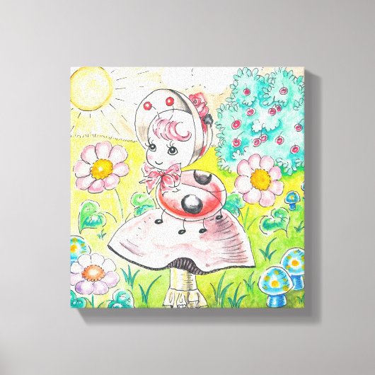 Letitia Ladybug Canvas Afdruk (Voorkant)