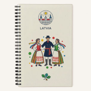 Letland Erfgoed & Volksdans Fotoarchief Journaal Notitieboek