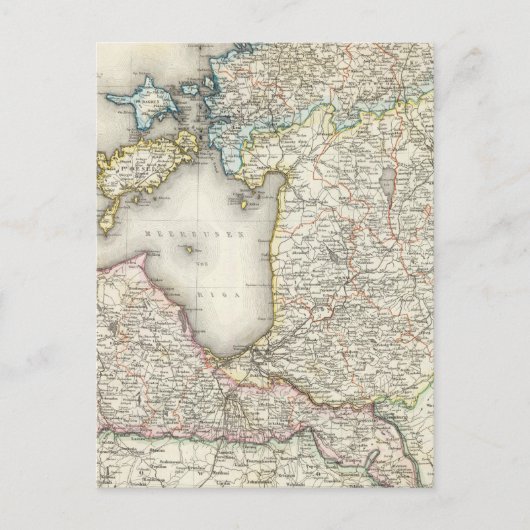 Letland, Estland Briefkaart (Voorkant)