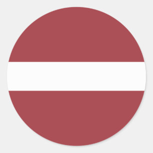 Letland Flag Classic Ronde Sticker