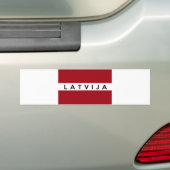 Letland Latvija Bumpersticker (Op auto)