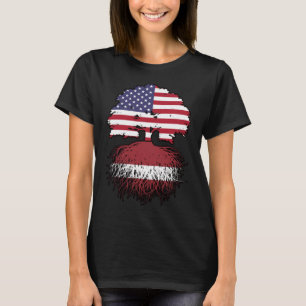 Letland Lets American USA T-shirt