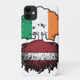 Letland Lets Irish Ireland Tree Roots Flag iPhone 11 Hoesje