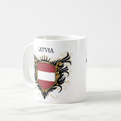 Letland [personaliseren] koffiemok (Voorkant links)