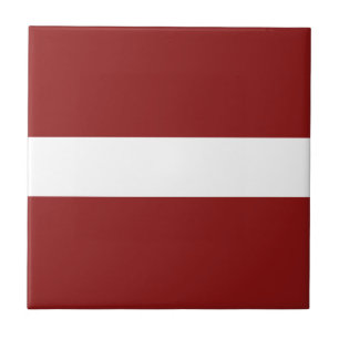 Letland Vlag Keramische Tegel Tegeltje