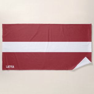 Letland Vlag Prachtig Patriottisch Strandlaken