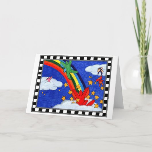 L'étoile arrose la carte de voeux (Devant)