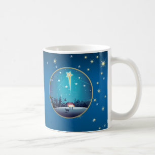 L'étoile de Bethlehem. Tasses de cadeau de Noël