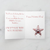 L'étoile de mer vous aime carte de Saint-Valentin (Intérieur)