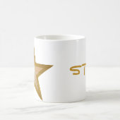 L'étoile d'or 'STAR!' tasse blanche (Centre)