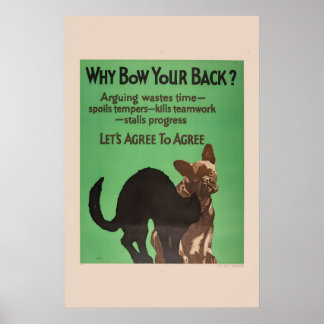 Let's Agree to Agree! - 1920s Mather Business Poster