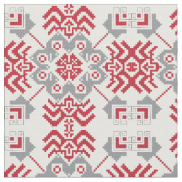 Lets Auseklis Folk art geometric medallion Stof