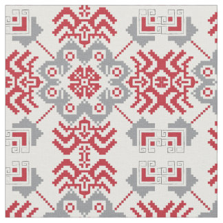 Lets Auseklis Folk art geometric medallion Stof