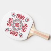 Lets Auseklis Folk art geometric medallion Tafeltennisbatje (Zijkant)