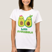 Lets Avocuddle Avocado humor T-shirt (Voorkant)