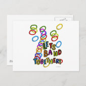 Lets Band Together Briefkaart (Voorkant / Achterkant)