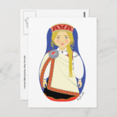 Lets Blonde Matryoshka Briefkaart (Voorkant / Achterkant)